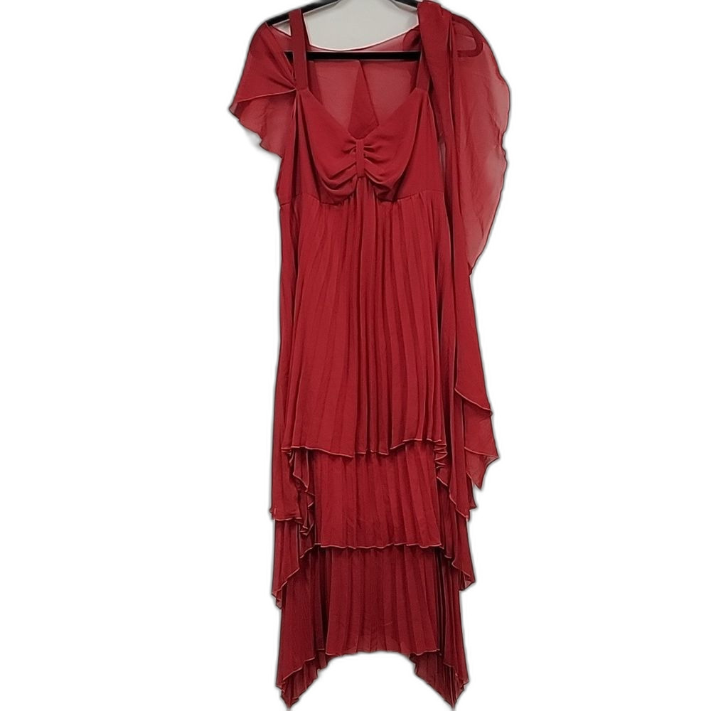 Antthony Dress Red Size 16W NWT